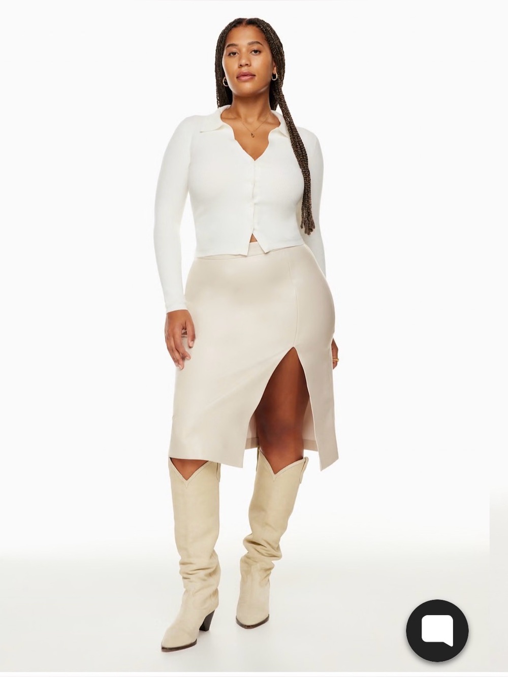 EUC Aritzia Vegan Midi